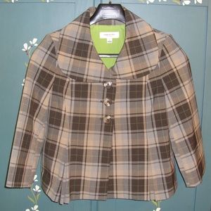 Plaid Ladies Jacket Isaac Mizrahi For Target Sz 8